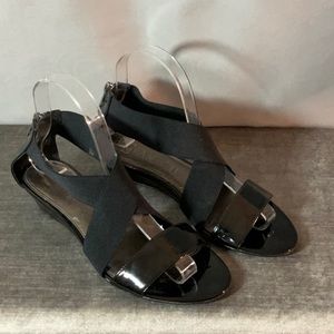 VIA NEROLI Low Wedge Sandal